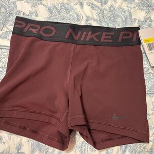 Nike Pro Burgundy shorts
